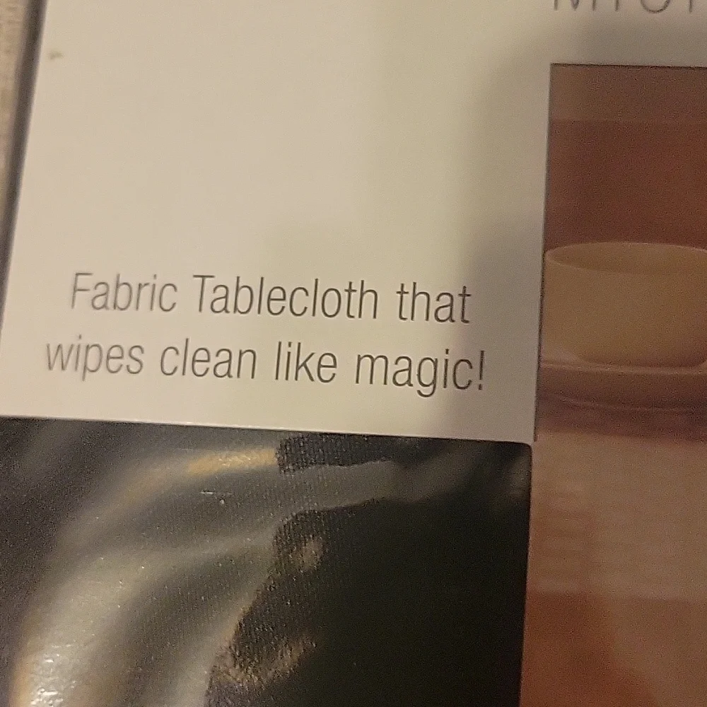 NEW! Reflections Microfiber Tablecloth - Picture 6 of 6